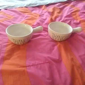 Brand new rae dunn thankful soup bowls